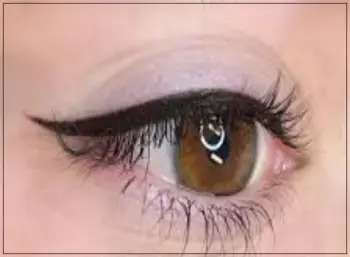 Close-up of permanent eyeliner, showcasing precise, smudge-proof lines that define and enhance the eyes.